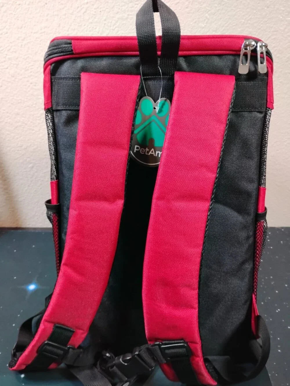 PetAmi Premium Pet Carrier Backpack Red Small Dog Cat Travel Bag Vent Mesh